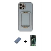 MARSİLYAN™- iPhone 12 Pro Kılıf Kozmos Minimal Prime - Siyah 360 Mat Full Body Arka Koruyucu + Metal Kamera Lens Koruma Cam - AKYL