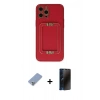 MARSİLYAN™- iPhone 12 Pro Kılıf Kozmos Minimal Prime - Siyah 3D Antistatik Hayalet Cam Ekran Koruyucu + Metal Kamera Lens Koruma Cam - KUYL
