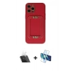 MARSİLYAN™- iPhone 12 Pro Kılıf Kozmos Minimal Prime - Siyah 3D Antistatik Seramik Nano Ekran Koruyucu + Kamera Lens Koruma Cam - SF