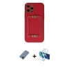 MARSİLYAN™- iPhone 12 Pro Kılıf Kozmos Minimal Prime - Siyah 3D Antistatik Seramik Nano Ekran Koruyucu + Metal Kamera Lens Koruma Cam - MI