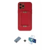 MARSİLYAN™- iPhone 12 Pro Kılıf Kozmos Minimal Prime - Siyah 3D Antistatik Seramik Nano Ekran Koruyucu + Metal Kamera Lens Koruma Cam - GS