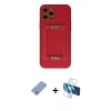 MARSİLYAN™- iPhone 12 Pro Kılıf Kozmos Minimal Prime - Siyah 3D Antistatik Seramik Nano Ekran Koruyucu + Metal Kamera Lens Koruma Cam - KUYL