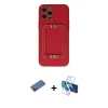 MARSİLYAN™- iPhone 12 Pro Kılıf Kozmos Minimal Prime - Siyah 3D Antistatik Seramik Nano Ekran Koruyucu + Shine Kamera Lens Koruma Cam - GD