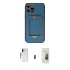 MARSİLYAN™- iPhone 12 Pro Kılıf Kozmos Minimal Prime - Siyah 6D Mat Seramik Hayalet Nano Ekran Koruyucu + Shine Kamera Lens - MI