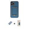 MARSİLYAN™- iPhone 12 Pro Kılıf Kozmos Minimal Prime - Siyah 6D Mat Seramik Hayalet Nano Ekran Koruyucu + Metal Kamera Lens Koruma Cam - KUYL