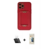MARSİLYAN™- iPhone 12 Pro Kılıf Kozmos Minimal Prime - Siyah 6D Mat Seramik Hayalet Nano Ekran Koruyucu + Kamera Lens Koruma Cam - SF