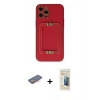 MARSİLYAN™- iPhone 12 Pro Kılıf Kozmos Minimal Prime - Siyah 6D Mat Seramik Hayalet Nano Ekran Koruyucu + Renkli Kamera Lens Koruma Cam - TU