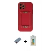 MARSİLYAN™- iPhone 12 Pro Kılıf Kozmos Minimal Prime - Siyah Polymer Nano Ekran Koruyucu + Metal Kamera Lens Koruma Cam - KI