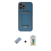 MARSİLYAN™- iPhone 12 Pro Kılıf Kozmos Minimal Prime - Siyah Polymer Nano Ekran Koruyucu + Metal Kamera Lens Koruma Cam - KUYL