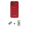 MARSİLYAN™- iPhone 12 Pro Kılıf Kozmos Minimal Prime - Siyah Polymer Nano Ekran Koruyucu + Shine Kamera Lens Koruma Cam - GI