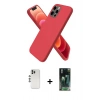 MARSİLYAN™- iPhone 12 Pro Kılıf Kozmos Yansıma Özel Seri - Şeffaf 360 Full Body Arka Koruyucu + Shine Kamera Lens - GS