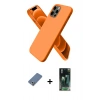 MARSİLYAN™- iPhone 12 Pro Kılıf Kozmos Yansıma Özel Seri - Şeffaf 360 Full Body Arka Koruyucu + Metal Kamera Lens Koruma Cam - AKYL