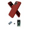 MARSİLYAN™- iPhone 12 Pro Kılıf Kozmos Yansıma Özel Seri - Şeffaf 360 Full Body Arka Koruyucu + Shine Kamera Lens Koruma Cam - SH