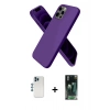 MARSİLYAN™- iPhone 12 Pro Kılıf Kozmos Yansıma Özel Seri - Şeffaf 360 Full Body Arka Koruyucu + Shine Kamera Lens - MI