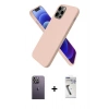 MARSİLYAN™- iPhone 12 Pro Kılıf Kozmos Yansıma Özel Seri - Şeffaf Uv Polymer Nano Ekran Koruyucu + Neon Fosforlu Kamera Lens - BZ