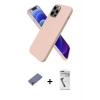 MARSİLYAN™- iPhone 12 Pro Kılıf Kozmos Yansıma Özel Seri - Şeffaf Uv Polymer Nano Ekran Koruyucu + Gold Metal Kamera Lens Koruma Cam