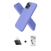 MARSİLYAN™- iPhone 12 Pro Kılıf Kozmos Yansıma Özel Seri - Şeffaf Uv Polymer Nano Ekran Koruyucu + Kamera Lens Koruma Cam - SF