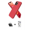 MARSİLYAN™- iPhone 12 Pro Kılıf Kozmos Yansıma Özel Seri - Şeffaf Uv Polymer Nano Ekran Koruyucu + Kamera Lens Koruma Cam - SF