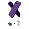 MARSİLYAN™- iPhone 12 Pro Kılıf Kozmos Yansıma Özel Seri - Şeffaf Uv Polymer Nano Ekran Koruyucu + Kamera Lens Koruma Cam - SF