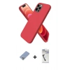 MARSİLYAN™- iPhone 12 Pro Kılıf Kozmos Yansıma Özel Seri - Şeffaf Uv Polymer Nano Ekran Koruyucu + Metal Kamera Lens Koruma Cam - KUYL