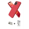 MARSİLYAN™- iPhone 12 Pro Kılıf Kozmos Yansıma Özel Seri - Şeffaf Uv Polymer Nano Ekran Koruyucu + Rainbow Kamera Lens Koruma Cam - GD