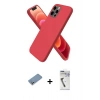 MARSİLYAN™- iPhone 12 Pro Kılıf Kozmos Yansıma Özel Seri - Şeffaf Uv Polymer Nano Ekran Koruyucu + Shine Kamera Lens Koruma Cam - GS