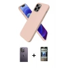 MARSİLYAN™- iPhone 12 Pro Kılıf Kozmos Yansıma Özel Seri - Siyah 34D Hayalet Izgaralı Cam + Neon Fosforlu Kamera Lens - BZ