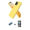 MARSİLYAN™- iPhone 12 Pro Kılıf Kozmos Yansıma Özel Seri - Siyah 34D Hayalet Izgaralı Cam + Shine Kamera Lens Koruma Cam - GD