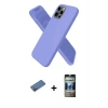 MARSİLYAN™- iPhone 12 Pro Kılıf Kozmos Yansıma Özel Seri - Siyah 34D Hayalet Izgaralı Cam + Shine Kamera Lens Koruma Cam - GD