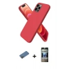 MARSİLYAN™- iPhone 12 Pro Kılıf Kozmos Yansıma Özel Seri - Siyah 34D Hayalet Izgaralı Cam + Shine Kamera Lens Koruma Cam - GD