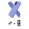 MARSİLYAN™- iPhone 12 Pro Kılıf Kozmos Yansıma Özel Seri - Siyah 34D Hayalet Izgaralı Cam + Metal Kamera Lens Koruma Cam - GS