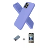 MARSİLYAN™- iPhone 12 Pro Kılıf Kozmos Yansıma Özel Seri - Siyah 34D Hayalet Izgaralı Cam + Metal Kamera Lens Koruma Cam - KI