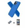MARSİLYAN™- iPhone 12 Pro Kılıf Kozmos Yansıma Özel Seri - Siyah 34D Hayalet Izgaralı Cam + Metal Kamera Lens Koruma Cam - KI