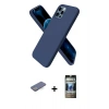 MARSİLYAN™- iPhone 12 Pro Kılıf Kozmos Yansıma Özel Seri - Siyah 34D Hayalet Izgaralı Cam + Renkli Kamera Lens Koruma Cam - MI