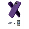 MARSİLYAN™- iPhone 12 Pro Kılıf Kozmos Yansıma Özel Seri - Siyah 34D Hayalet Izgaralı Cam + Renkli Kamera Lens Koruma Cam - MI