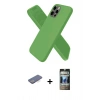 MARSİLYAN™- iPhone 12 Pro Kılıf Kozmos Yansıma Özel Seri - Siyah 34D Hayalet Izgaralı Cam + Renkli Kamera Lens Koruma Cam - MI
