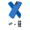 MARSİLYAN™- iPhone 12 Pro Kılıf Kozmos Yansıma Özel Seri - Siyah 34D Hayalet Izgaralı Cam + Renkli Kamera Lens Koruma Cam - MI