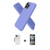 MARSİLYAN™- iPhone 12 Pro Kılıf Kozmos Yansıma Özel Seri - Siyah 34D Hayalet Izgaralı Cam + Shine Kamera Lens - MI