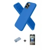 MARSİLYAN™- iPhone 12 Pro Kılıf Kozmos Yansıma Özel Seri - Siyah 34D Hayalet Izgaralı Cam + Shine Kamera Lens Koruma Cam - MI