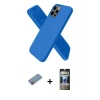 MARSİLYAN™- iPhone 12 Pro Kılıf Kozmos Yansıma Özel Seri - Siyah 34D Hayalet Izgaralı Cam + Shine Kamera Lens Koruma Cam - PE