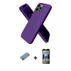 MARSİLYAN™- iPhone 12 Pro Kılıf Kozmos Yansıma Özel Seri - Siyah 34D Hayalet Izgaralı Cam + Shine Kamera Lens Koruma Cam - PE
