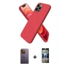 MARSİLYAN™- iPhone 12 Pro Kılıf Kozmos Yansıma Özel Seri - Siyah 34D Hayalet Izgaralı Cam + Neon Fosforlu Kamera Lens - SI