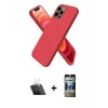 MARSİLYAN™- iPhone 12 Pro Kılıf Kozmos Yansıma Özel Seri - Siyah 34D Hayalet Izgaralı Cam + Kamera Lens Koruma Cam - SF