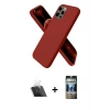 MARSİLYAN™- iPhone 12 Pro Kılıf Kozmos Yansıma Özel Seri - Siyah 34D Hayalet Izgaralı Cam + Kamera Lens Koruma Cam - SF