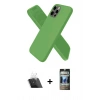 MARSİLYAN™- iPhone 12 Pro Kılıf Kozmos Yansıma Özel Seri - Siyah 34D Hayalet Izgaralı Cam + Kamera Lens Koruma Cam - SF