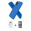 MARSİLYAN™- iPhone 12 Pro Kılıf Kozmos Yansıma Özel Seri - Siyah 34D Hayalet Izgaralı Cam + Shine Kamera Lens - GS