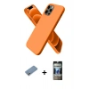 MARSİLYAN™- iPhone 12 Pro Kılıf Kozmos Yansıma Özel Seri - Siyah 34D Hayalet Izgaralı Cam + Shine Kamera Lens Koruma Cam - GS