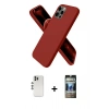 MARSİLYAN™- iPhone 12 Pro Kılıf Kozmos Yansıma Özel Seri - Siyah 34D Hayalet Izgaralı Cam + Shine Kamera Lens - GS