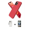 MARSİLYAN™- iPhone 12 Pro Kılıf Kozmos Yansıma Özel Seri - Siyah 34D Hayalet Izgaralı Cam + Shine Kamera Lens - GS