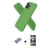 MARSİLYAN™- iPhone 12 Pro Kılıf Kozmos Yansıma Özel Seri - Siyah 34D Hayalet Izgaralı Cam + Shine Kamera Lens Koruma Cam - GS